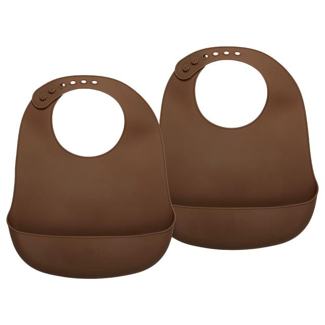 Nuuroo - Tex Silicone Short Solid Bib Pack of 2 - Acorn