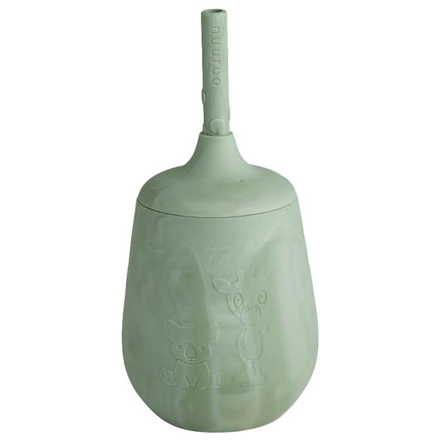 Nuuroo - Adita Silicone Cup w/ Straw - Light Green