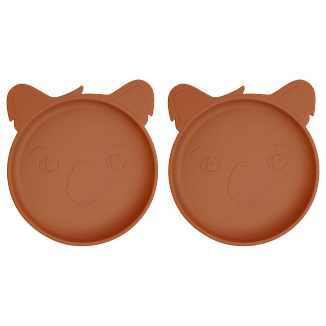 Nuuroo - Akila Silicone Plate Koala - Caramel Cafe - 2pcs