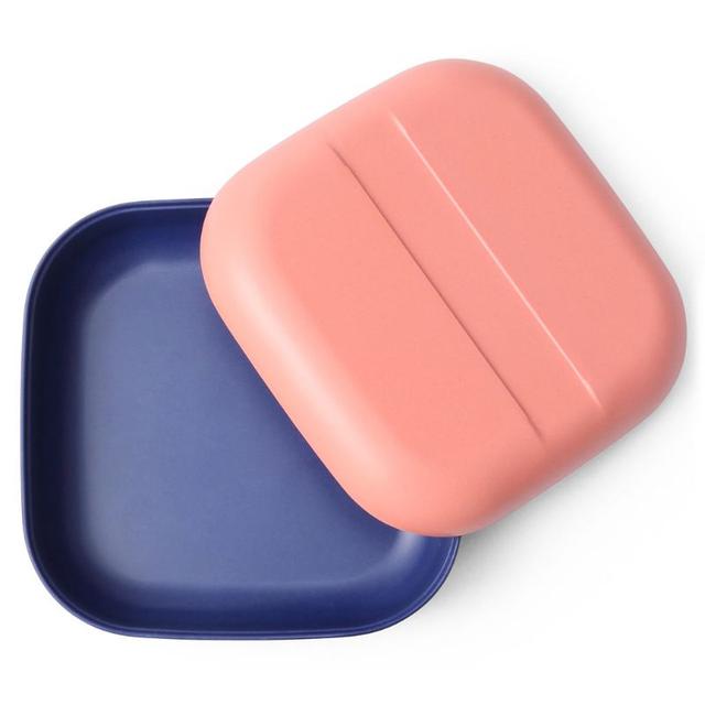 Ekobo - Go Duo Color Snack Box - Coral/Royal Blue