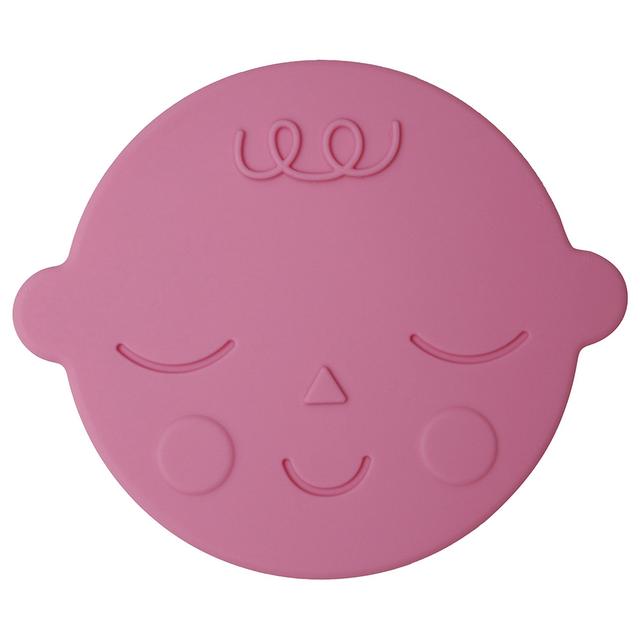 Mushie - Teether - Face Bubblegum