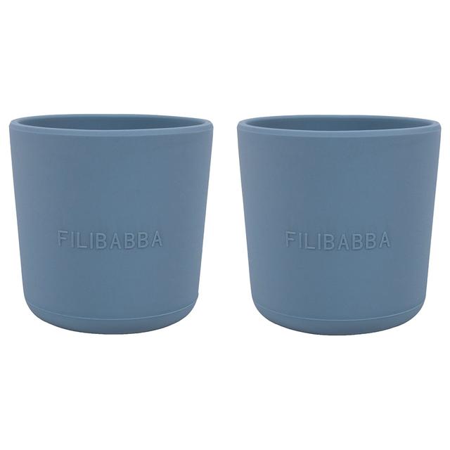 Filibabba - Silicone Cup - Pack of 2 - Powder Blue