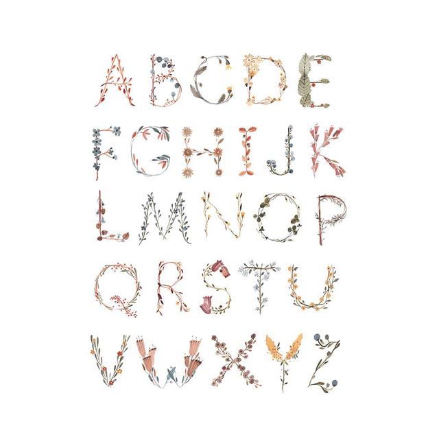 Mushie - Poster Large Alphabet International