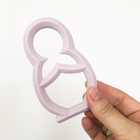 One.Chew.Three - Babushka Silicone Teether - Lilac