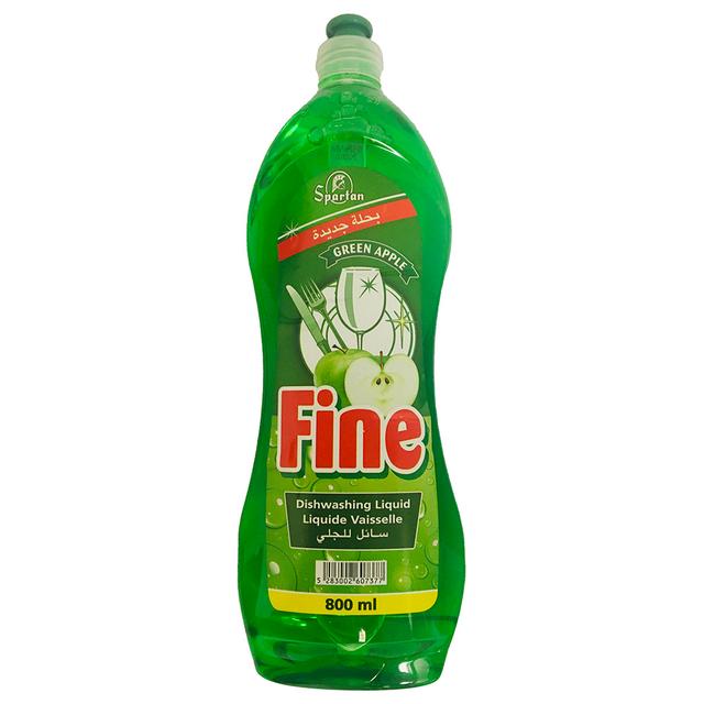 Spartan - Fine Dishwashing Liquid 800ml - Green Apple