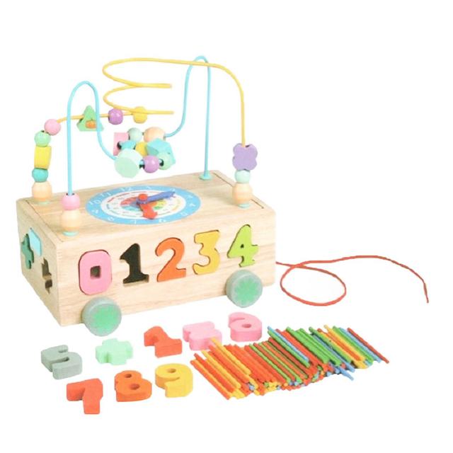 Factory Price - 4-in-1 Wooden Activity Cube - Number