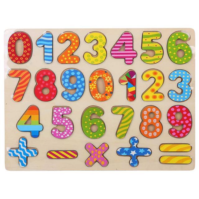 Factory Price - Wooden 123 Puzzle Multicolor Numbers- 25pc