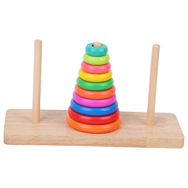 Factory Price - Stack The Rings Wooden Tray