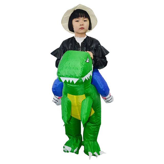 Factory Price - Andrew Inflatable Dinosaur Costume For Kids - Green