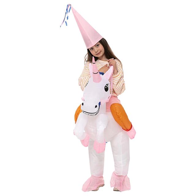 Factory Price - Little Princess Inflatable Unicorn Costume For Kids - Pink