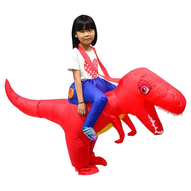 Factory Price - Andrew Inflatable Dinosaur Costume For Kids - Red