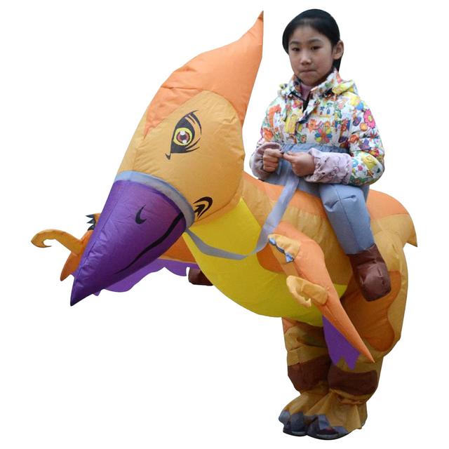 Factory Price - Andrew Inflatable Dinosaur Costume For Kids - Orange