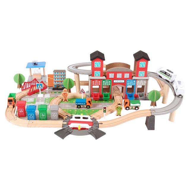 Factory Price - Wooden Freestyle Imperial Train Set - 130pcs