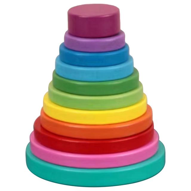 Factory Price - Wooden Coloured Tower - Round