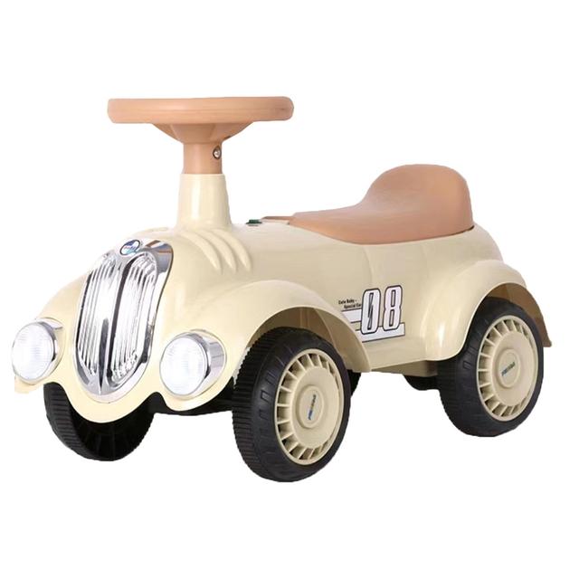 Factory Price - Austin Kids Balancing Ride On Vintage Car - Beige