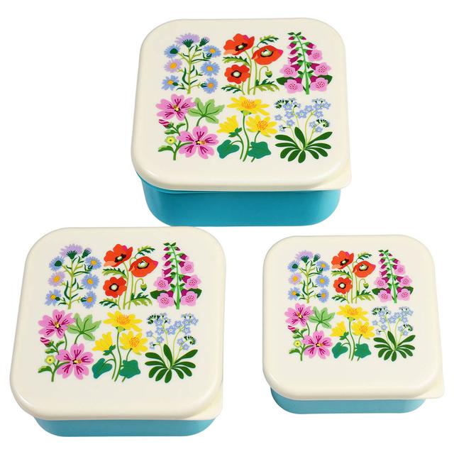 Rex London - Snack Boxes - Wild Flowers - 3pcs