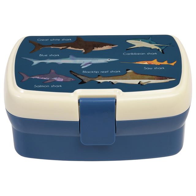 Rex London - Lunch Box w/ Tray & 2 Compartments - Sharks