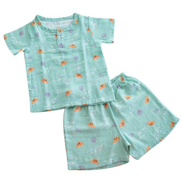 Tickle Tickle - 2pc-Set - Lil Octy Muslin Shorts & Tee