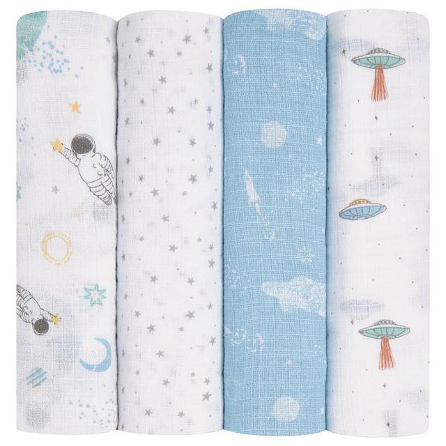 Aden + Anais - Set Essentials Swaddles 4pcs - Space Explorers