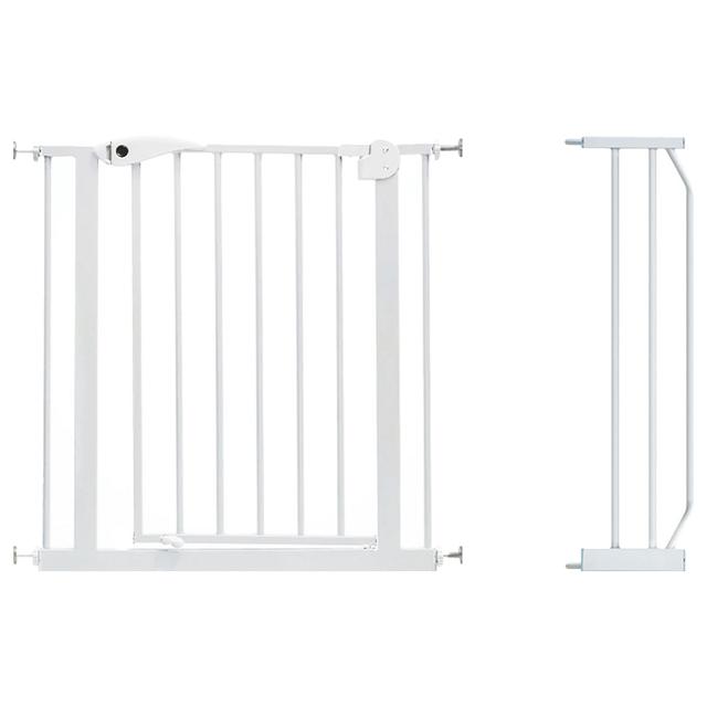 Baby Safe - Metal Safety Gate w/ 20 cm Extension - White