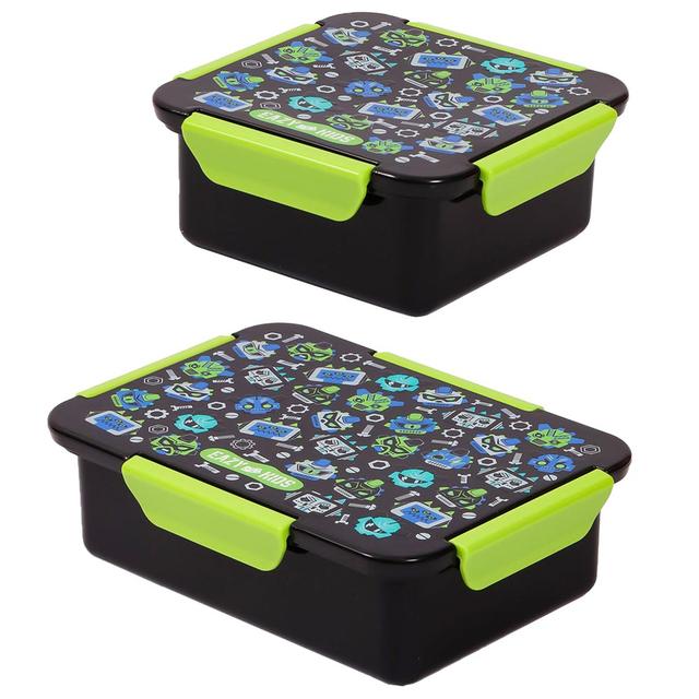 Eazy Kids - Gen Z Lunch Box Set 2pcs - Black