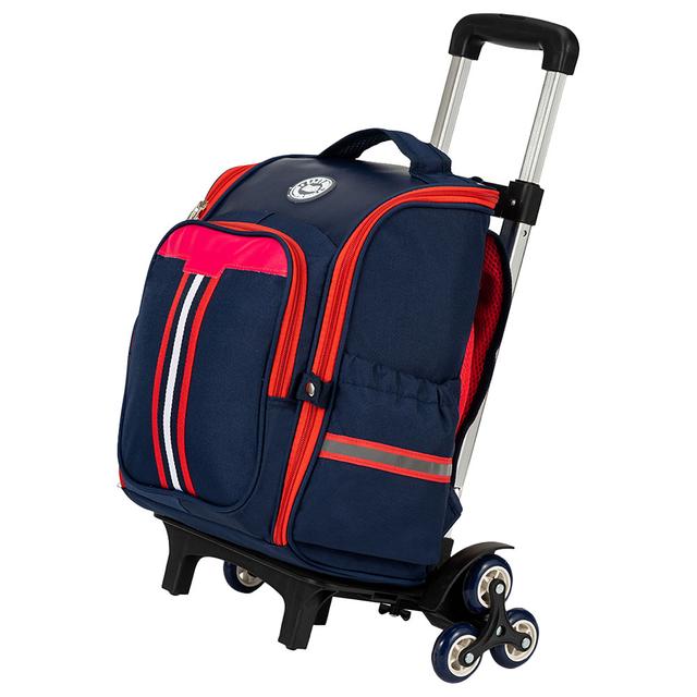 Eazy Kidz - School Bag w/ Trolley - 15-Inch - Blue