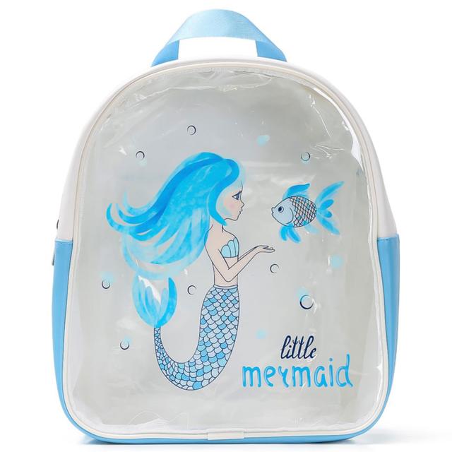 Eazy Kids - Backpack Little Mermaid - Blue - 11.4 Inch