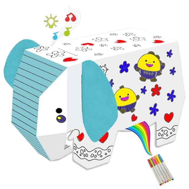 Eazy Kids - Diy Doodle Coloring Elephant With Music & Light