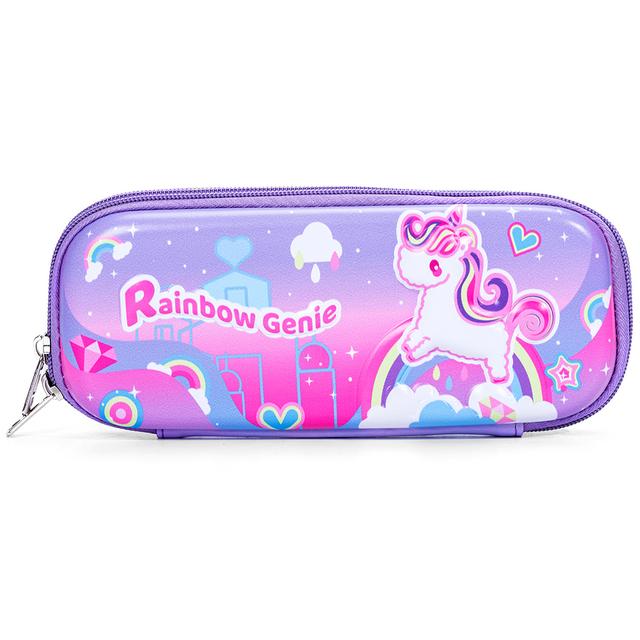 Eazy Kids - 3D Genie Unicorn Pencil Case - Pink