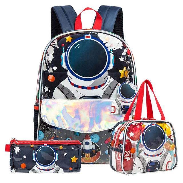 Eazy Kids - Backpack 16-inch w/ Lunch Bag & Pencil Case - Astronaut