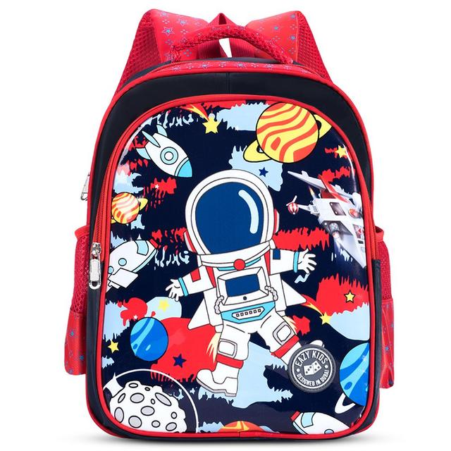 Eazy Kids - Astronaut School Bag - Red - 11.8 Inch