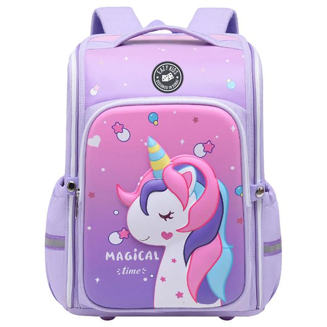 Eazy Kids - Magical Unicorn School Backpack - 16-Inch - Pink