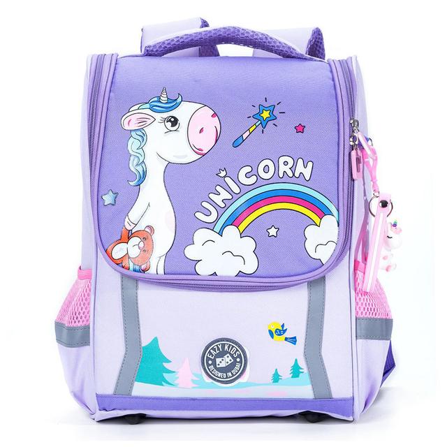 Eazy Kids - School Bag Unicorn - Prince Purple - 14.6 Inch