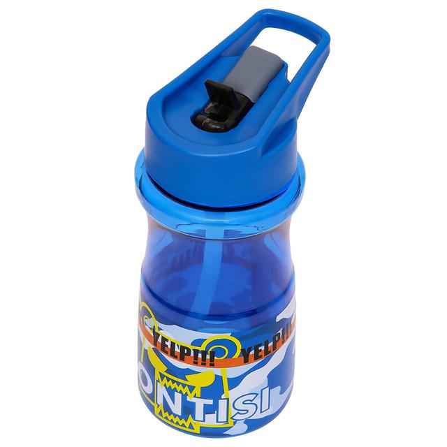 Eazy Kids - Water Bottle w/ Straw 500ml - Blue