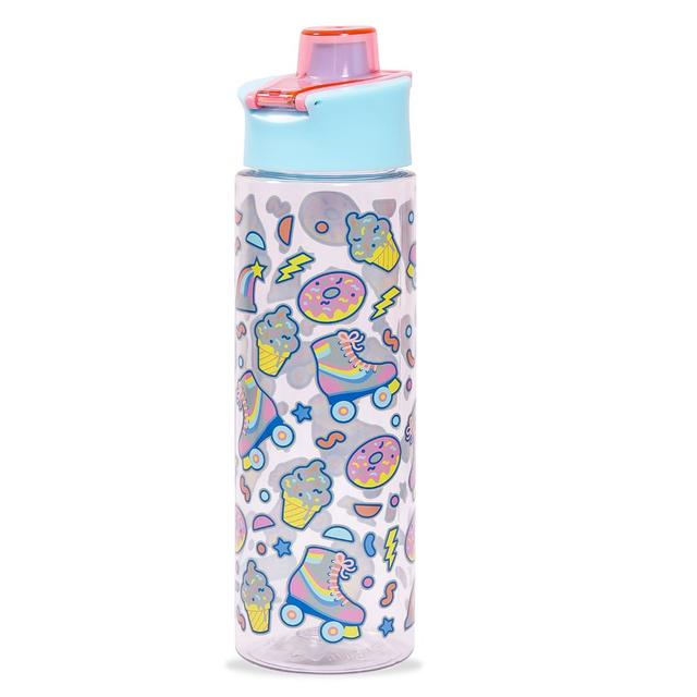 Eazy Kids - Gen Z Skater Tritan Water Bottle W/ Lid 750ml - Blue