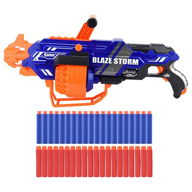 Little Story - Kids Bullet Gun w/ Bullets - 40Pcs - Blue/Orange