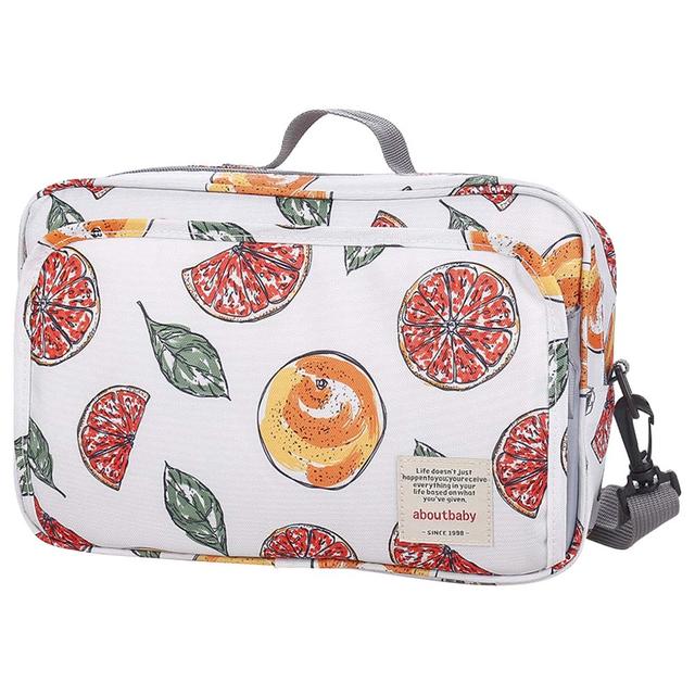 Little Story - Baby Diaper Changing Clutch - Fruity White