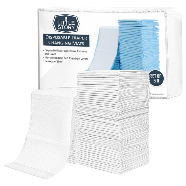 Little Story - Disposable Changing Mats - 50 pcs - White