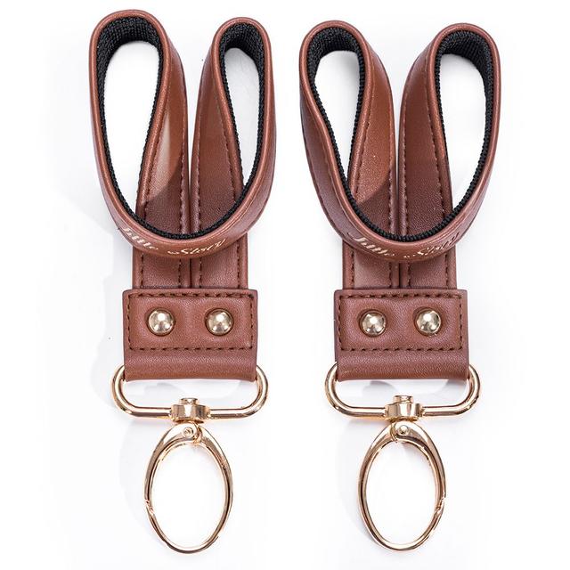 Little Story - Premium Stroller Hooks - Brown