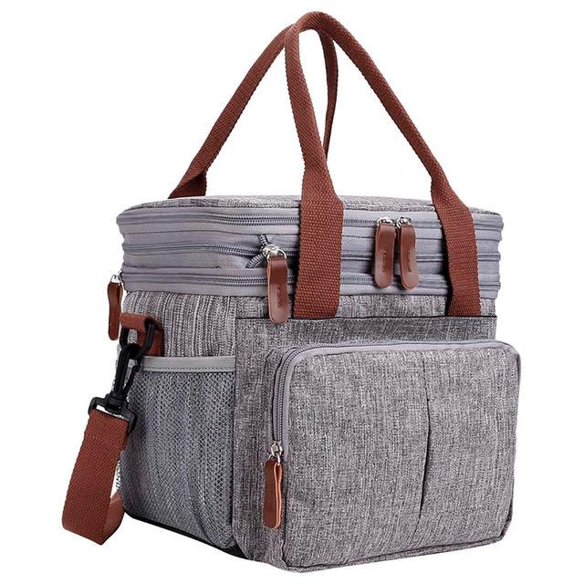 Little Story Insulated Expandable Lunch Bag - Grey