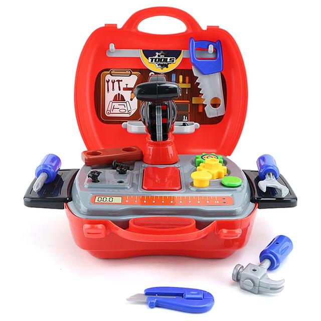 Little Story - Role Play Junior Builder Tool Box Set 19pcs - Red