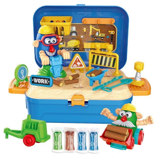 Little Story - Engineering Box W/ Dough Backpack 42pcs - Blue