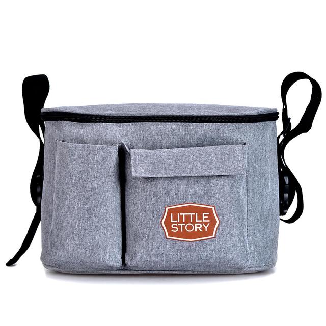 Little Story - Stroller Organizer Travel Bag - Light Grey