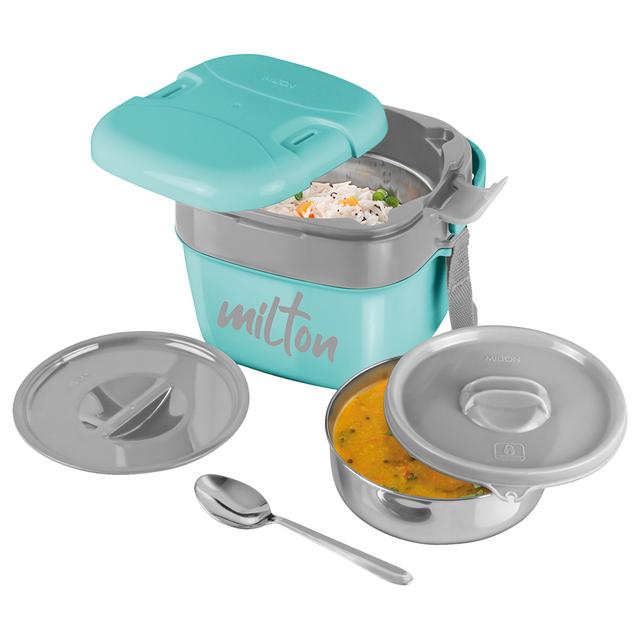 Milton - Small Inner Stainless Steel Lunch Box - 1100ml - Aqua Green