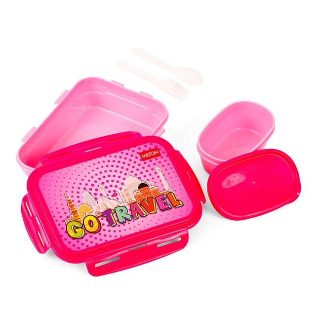 Milton - Fun Treat Lunch Box w/ Container - 1200ml - Pink