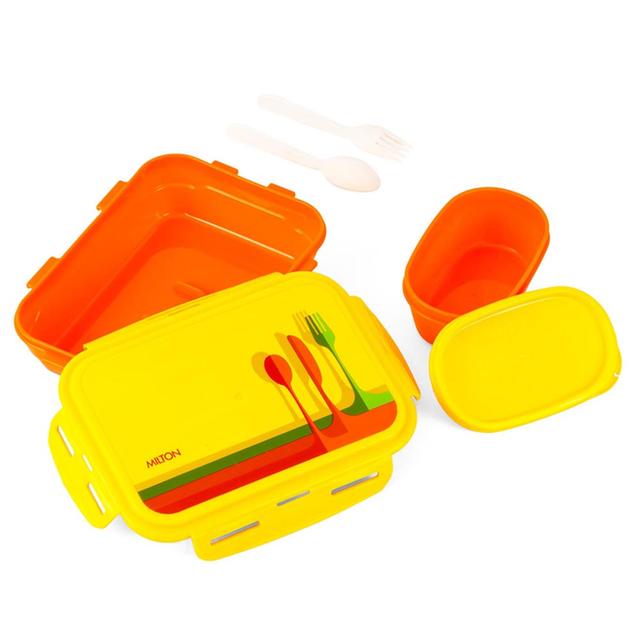 Milton - Fun Treat Lunch Box w/ Container - 1200ml - Red/Yellow