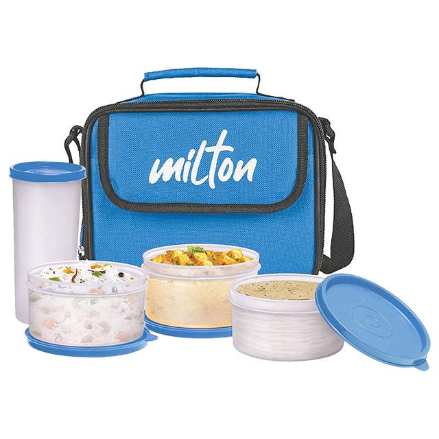 Milton - Meal Combi Lunch Box Cotaniners w/ Lunch Bag - Cyan