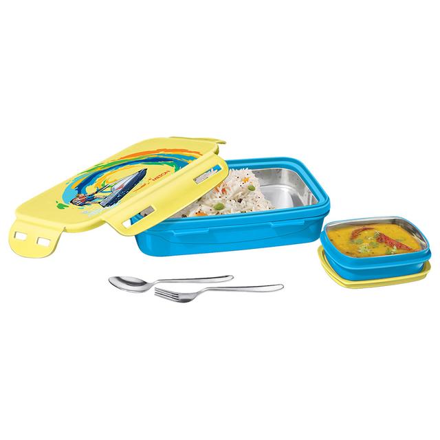 Milton - Steely Lunch Box w/ Container - 500ml - Blue