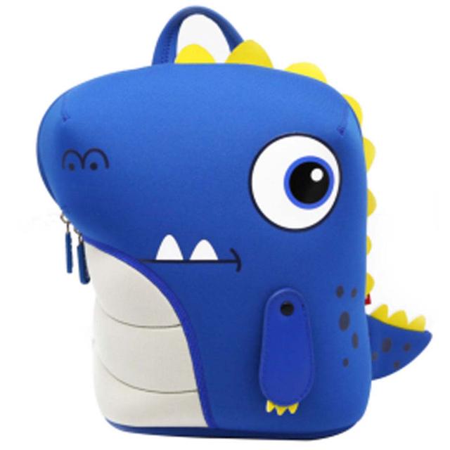 Nohoo - Jungle 3D Backpack-Dinosaur Blue - 10 Inch