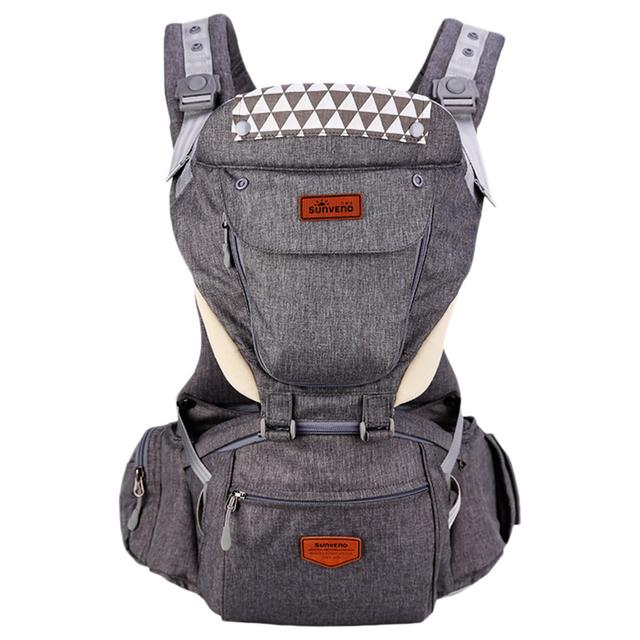 Sunveno - Kangaroo Style Ergonomic Baby Carrier - Grey